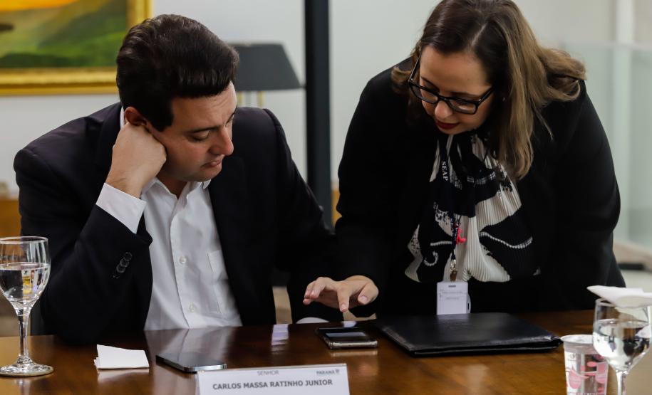 Curitiba, 25 de outubro de 2024 - Apresentação para o governador Carlos Massa Ratinho Junior do aplicativo Sou Paraná Conecta, destinado para servidores estaduais.