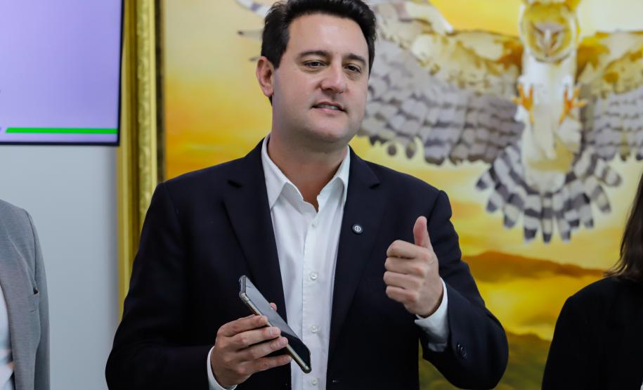 Curitiba, 25 de outubro de 2024 - Apresentação para o governador Carlos Massa Ratinho Junior do aplicativo Sou Paraná Conecta, destinado para servidores estaduais.