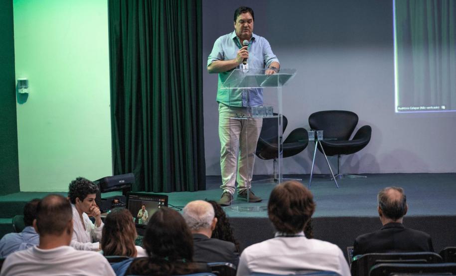 Mais de 100 pessoas participaram do encontro para discutir a futura licitação para contratação de serviços especializados de arquitetura e engenharia do espaço que será o hub de tecnologia, inovação, lazer e cultura, em Curitiba.