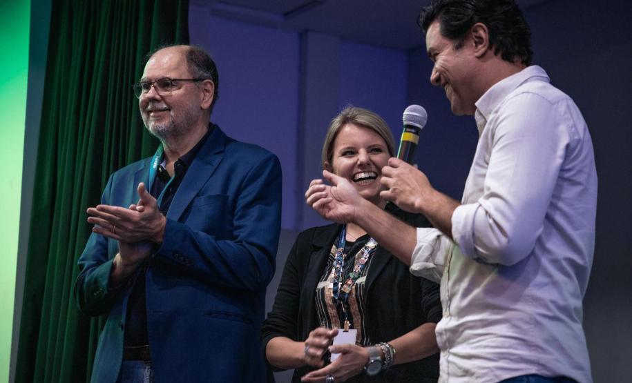 Mais de 100 pessoas participaram do encontro para discutir a futura licitação para contratação de serviços especializados de arquitetura e engenharia do espaço que será o hub de tecnologia, inovação, lazer e cultura, em Curitiba.