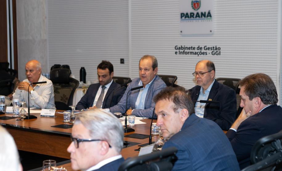Curitiba, 12 de março de 2025 - Reunião anual ordinária do Conselho Paranaense de Ciência e Tecnologia no Gabinete de Gestão e Informação (GGI).