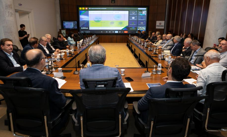 Curitiba, 12 de março de 2025 - Reunião anual ordinária do Conselho Paranaense de Ciência e Tecnologia no Gabinete de Gestão e Informação (GGI).