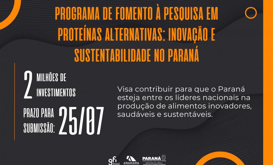 Programa de pesquisa em proteínas alternativas terá investimentos de R$ 2 milhões