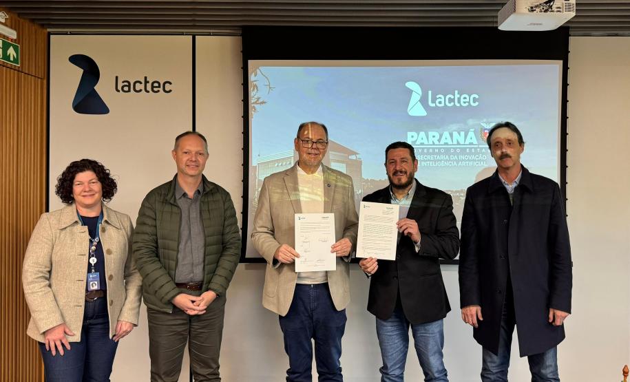 Estado firma parceria com Lactec para ampliar projetos de pesquisa e tecnologia