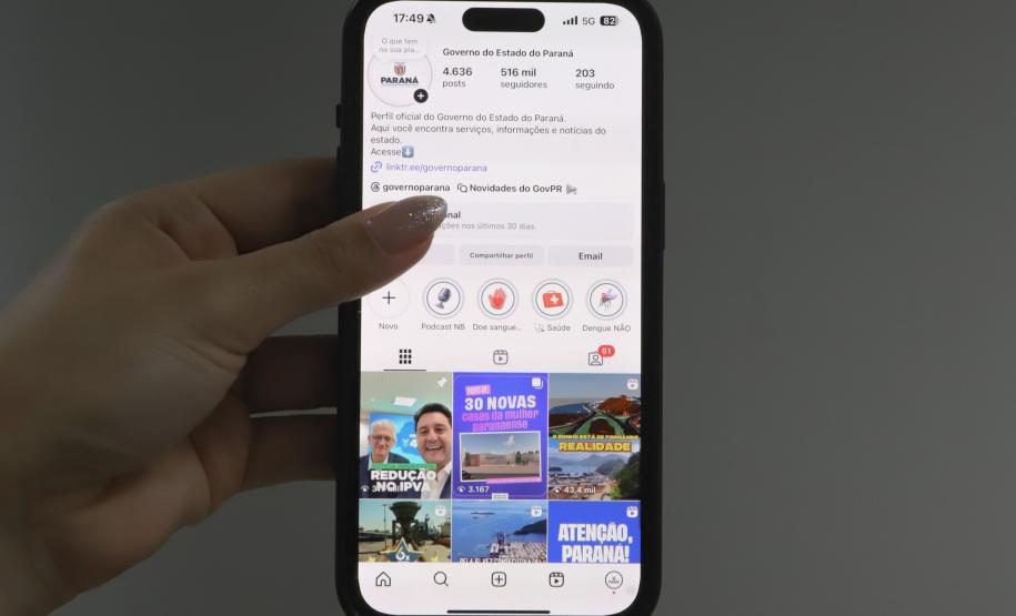Redes sociais do Governo do Paraná têm maior engajamento do Brasil no 1º semestre