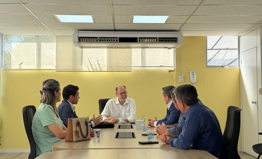 Secretário da Inovação recebe, na SEIA, prefeito e autoridades de Centenário do Sul
