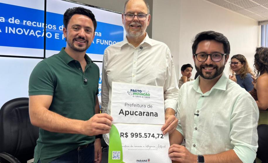 Apucarana recebe R$ 995 mil em recursos do Estado para fomento à inovação