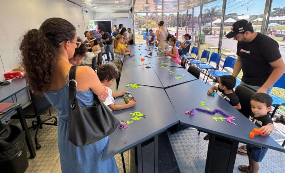 A Carreta da Inovação chega em Serranópolis do Iguaçu e Grandes Rios Foto: SEIA