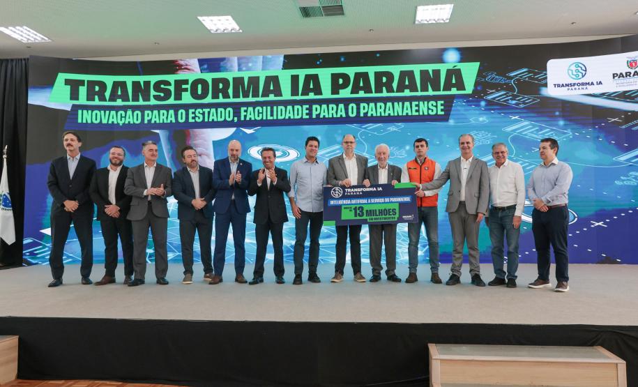 Paraná lança pacote de soluções de Inteligência Artificial inédito no Brasil Foto: Igor Jacinto/Vice Governadoria