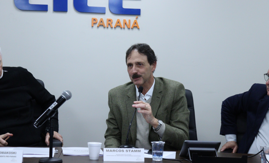 Secretário Marcos Stamm apresenta iniciativa de inovação em reunião do Movimento Pró-Paraná